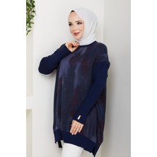 Pamuk Butik Kadın Ipek Kupra Merserize Triko Tunik -PMK495