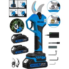 Graizer M-52 mm Dijital Kömürsüz Akülü Bağ Dal Ağaç Kesme Biçme Budama Şarjlı Makası Makas Makinesi