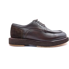 Marcomen M22328 Hakiki Deri Erkek Bağcıklı Kahverengi Klasik Loafer Ayakkabı