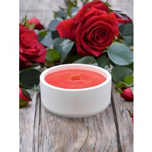 Dekoratif Minimal Yuvarlak Hoş Kokulu %100 Doğal Soya Mum - Tek Ahşap Fitilli Modern Tasarım - Ev ve Ofis Dekorasyonu, Medıtasyon–yoga Alanları, Romantik Ortamlar ve Özel Günler Için Zarif Hediye