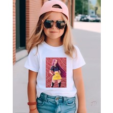 Lewiba Fashion Kpoop Demon Huntrix Rumi,mira,zoey Tasarımlı Pamuklu Nefes Alan Kumaş Premium Baskı Çocuk Tişort