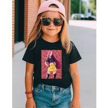 Lewiba Fashion Kpoop Demon Huntrix Rumi,mira,zoey Tasarımlı Pamuklu Nefes Alan Kumaş Premium Baskı Çocuk Tişort