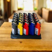 Str Metal Orta Boy Manyetolu Çakmak 24 Adet Çok Renkli