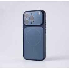UK Apple iPhone 15 Pro Uyumlu Magsafe Kılıf – 17 Pro Max Kamera Görünümlü Lens Korumalı Kapak