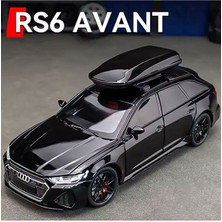 Scntoys Audi Rs6 Araba Station Wagon 1:24 Diecast Metal Model Araba Audi Rs6 Siyah Koleksiyon Araba