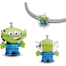 Poseidons Jewellery Gümüş Pixar Oyuncak Hikayesi Alien Charm
