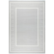 Loomina Home Bamboo Nordic Serisi Açık Gri Bambu Dokulu Salon Halısı – Elegant Stil