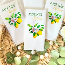 Lion Baskı ve Organizasyon Limon Temalı Sunum Peçetesi 20'li