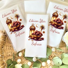 Lion Baskı ve Organizasyon Kişiye Özel Iftar Vakti Temalı Peçete 20 Adet