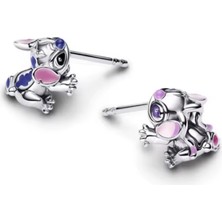 Hector Co Jewellery Gümüş Stitch ve Angel Çivi Küpeler