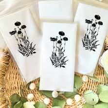 Lion Baskı ve Organizasyon Çiçek Baskılı Sunum Peçetesi 20 Adet