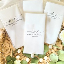 Lion Baskı ve Organizasyon Kişiye Özel Sade Şık Baskılı Peçete 20 Adet