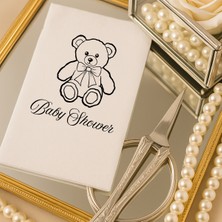 Lion Baskı ve Organizasyon Kişiye Özel Baby Shower Peçetesi – Ayıcık Temalı Sevimli Parti Peçetesi 20 Adet