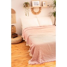 DNRYSL 4 Kat Müslin Tek Kişilik Pike, Tv Battaniyesi, Koltuk Şalı ve Yatak Örtüsü Pamuklu