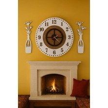 Yeni Tasarım Modern Duvar Saati Şık ve Kalite Bir Arada NO:1015