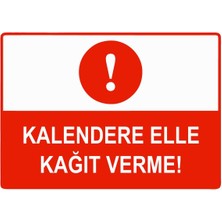 ZiPrinter Kalendere Elle Kağıt Verme Isg Uyarı Levhası Pvc A5 15X21 cm