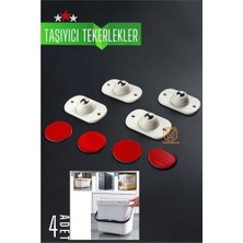 Fırsatkolik Bilyeli Mini Taşıyıcı Tekerlek Seti  360D Yapışkanlı