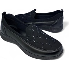 Desimod Kadın Ortopedik Yumuşak Rahat Giyimli Taşlı Günlük Ayakkabı