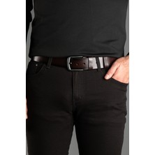 Zeki Özer Erkek Kahve Hakiki Deri Kemer 4,5 cm