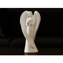 Genç 3D Elegant Angel – Zarif Melek Heykeli | Dekoratif Melek Figürü | Masa ve Raf Süsü | 15CM