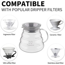 Vestron Kahve Sürahisi Borosilikat Cam Coffee Server 600 ml