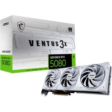 Msı Geforce RTX5080 16G Ventus 3x Oc Whıte 256BIT 1xhdmı 3xdp Ekran Kartı