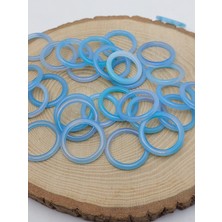 Akik Taşı Ince Boy Yüzük – Turkuaz Alacalı –  3mm Kalınlık  (59972)