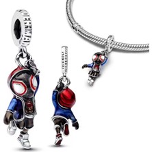 Hector Co Jewellery S925 Marvel Spider-Man Miles Morales Sallantılı Charm