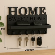 3D Baskı Home Sweet Home Duvar Anahtarlık ve Eşya Rafı