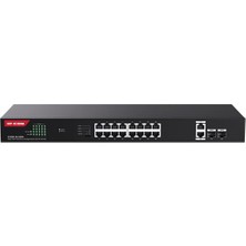 Ip-Com G1120P-16-250W 16 Port Gıgabıt+2xgb RJ45/SFP Uplınk 230W Poe Rackmount Swıtch