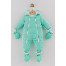 Dekuteks Yağmur-Soğuk Geçirmez Kapüşonlu Çıkarılabilir Eldiven ve Patikli Bebek Kozmonot-Astronot Tulum