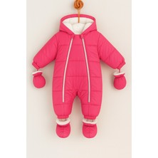 Dekuteks Yağmur-Soğuk Geçirmez Kapüşonlu Çıkarılabilir Eldiven ve Patikli Bebek Kozmonot-Astronot Tulum