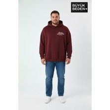 Superlife Erkek Büyük Beden Hoodie –rahat Kalıp Konforlu Unified Baskılı Sweatshirt SPR26BSW968