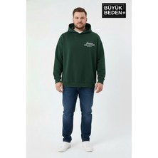 Superlife Erkek Büyük Beden Hoodie –rahat Kalıp Konforlu Unified Baskılı Sweatshirt SPR26BSW968