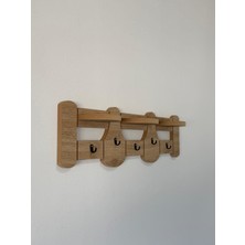 Akçehome Portmanto Duvar Askısı, Elbise Askısı, Vestiyer Askılık, Ahşap Askı