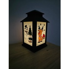 Genç 3D Yılbaşı Feneri | Noel Dekoratif Fener | Masa ve Vitrin Süsü