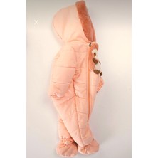 Dekuteks Sevimli Tembel Hayvan Figürlü Tak-Çıkar Patikli-Eldivenli Welsoft Kürklü Astronot-Kozmonot Tulum