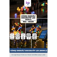 Hot Power Solar Enerjili Renk Değiştiren Mini Top Dekoratif Aydınlatma