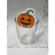 30 Adet Dekoratif Bal Kabağı Şeklinde Karton Bardak Süsü 5 Cm- Cadılar Bayramı Halloween