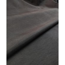 Kumaş Parça Siyah Renkte Penye Ile Lamine Keten Kumaş (En 140 cm x Boy 190 Cm)