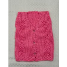 El İşi El Işi Pembe Kız Çocuk Yeleği, 2-3 Yaş