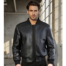 Kolej Tarzı Hakiki Kuzu Derisi; Yakası ,bel Kısmı, Bilekleri Ribanalı, Spor Ceket