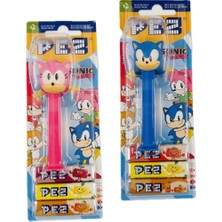 Sonic Lisanslı Pez Şeker 2 Oyuncak Dispenser + 6 Şekerleme Paketi