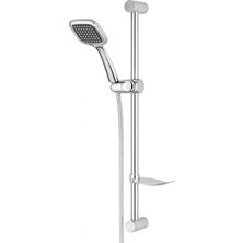 Primeaks Borulu Duş Seti – Ayarlanabilir Sürgülü Krom El Duşu + Spiralli Hortum