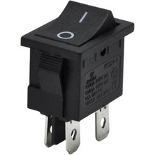 Demir Led Kare On-Off Işıksız Yükseltici Anahtar Siyah 4 Pinli Işıksız Switch (5 Adet)