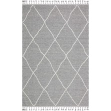 Kalesta Halı Lion 02 Grey Hasır Dokulu Bukle Dokumasıyla Hav Toz Vermez Modern Makine Halısı