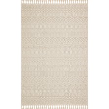 Kalesta Halı Lion 14 Beıge Hasır Dokulu Bukle Dokumasıyla Hav Toz Vermez Modern Makine Halısı