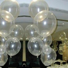 BenimMarifetlerim Düz Şeffaf Balon 12 inch 25 Adet