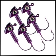 Uyguna-Yakala  mor - 7 Gr   zoka - Kurşunlu Olta Iğnesi  -5 ADET-ALA.230