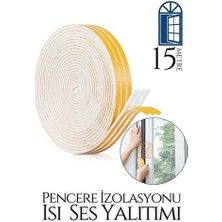 Skygo Pencere Ses Isı Yalıtım Sünger Bant 15 METRE